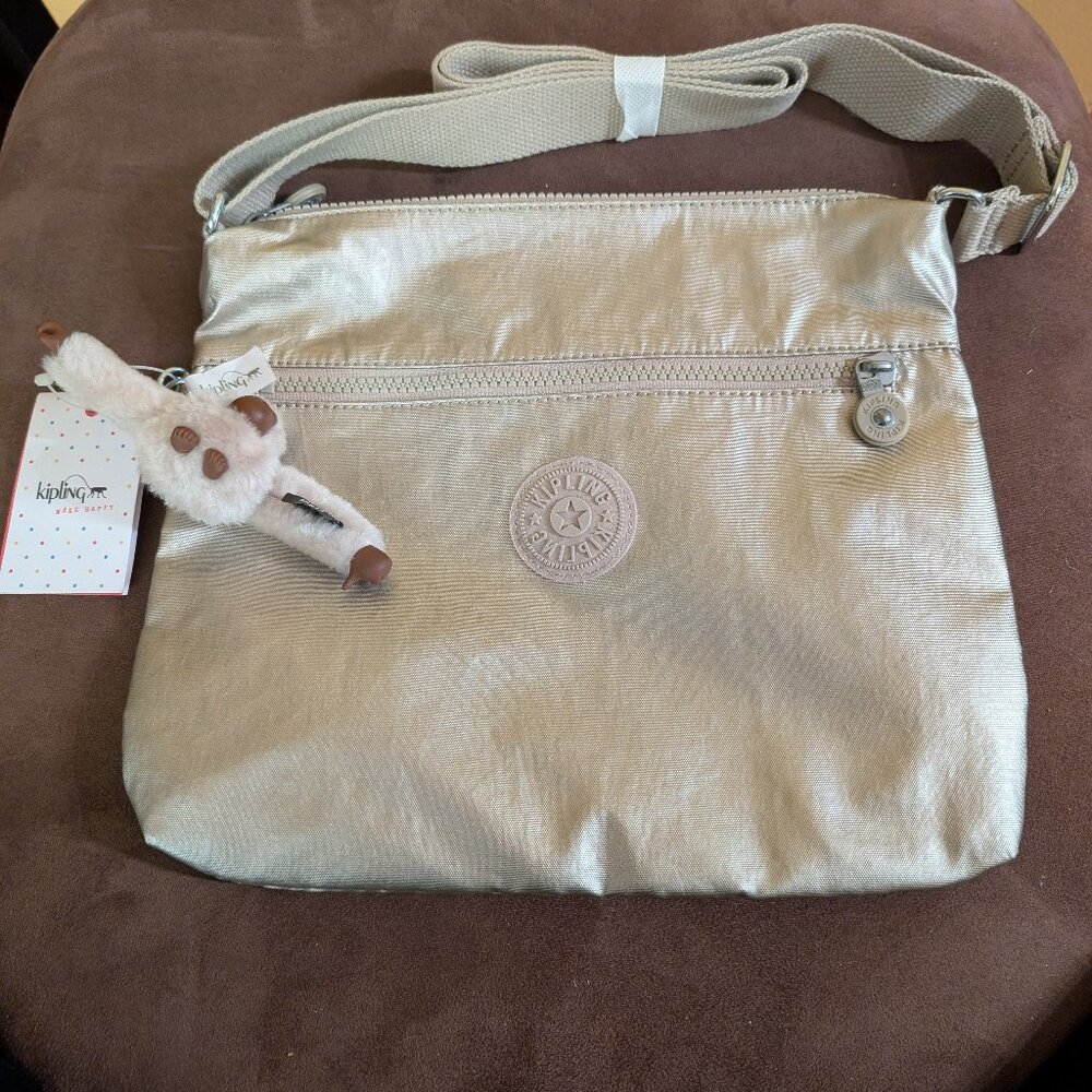 Kipling purse - Jaime Gleaming Gold Metallic (NWT)